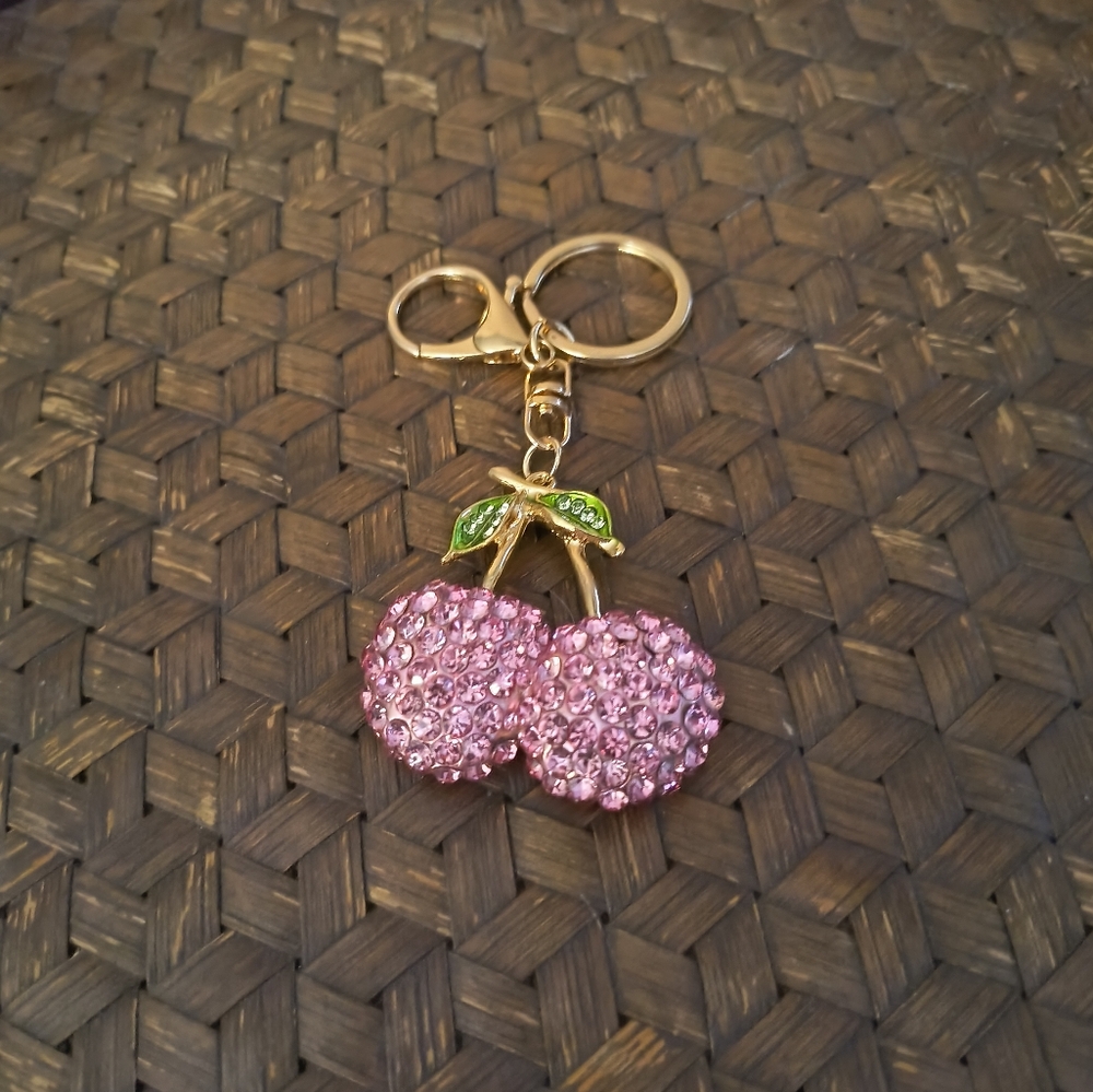 NWOT cherry keychain